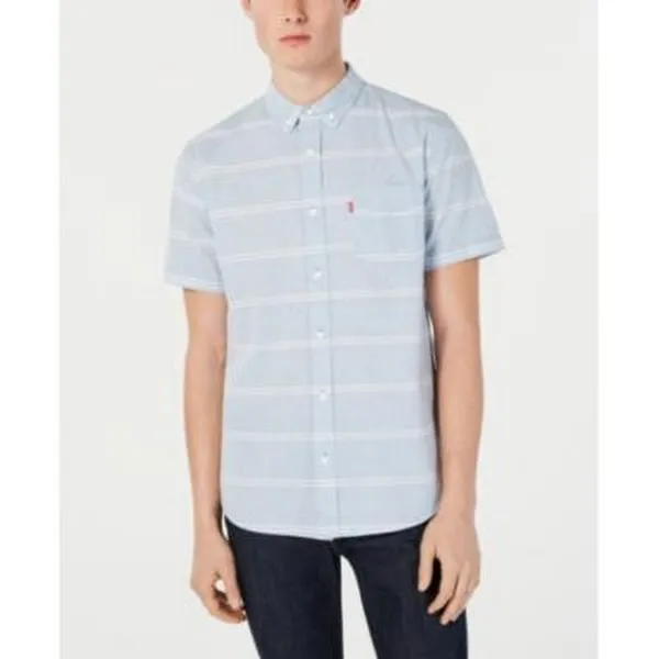 Levis Boucher Yarn-Dye Sheeting Shirt Mens, Size Medium
