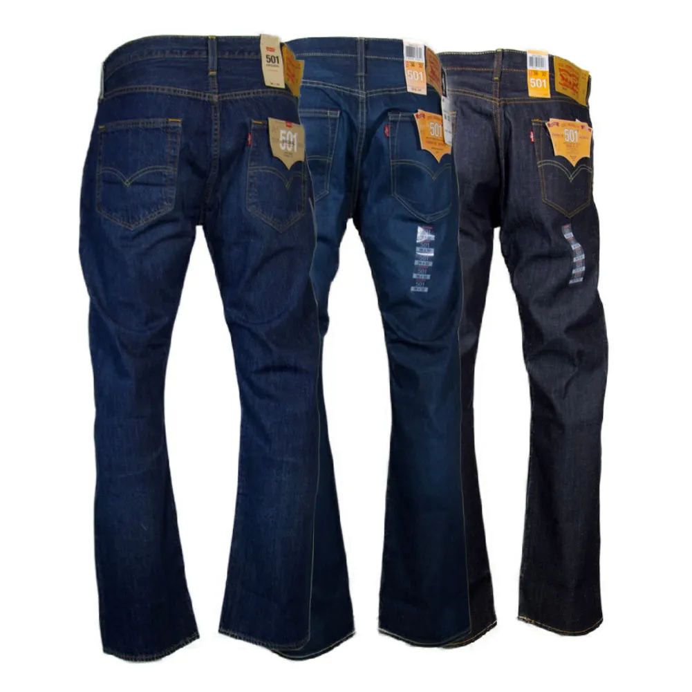Levi's Men's 501 Original Fit Jeans Straight Leg Button Fly Classic Denim Pants