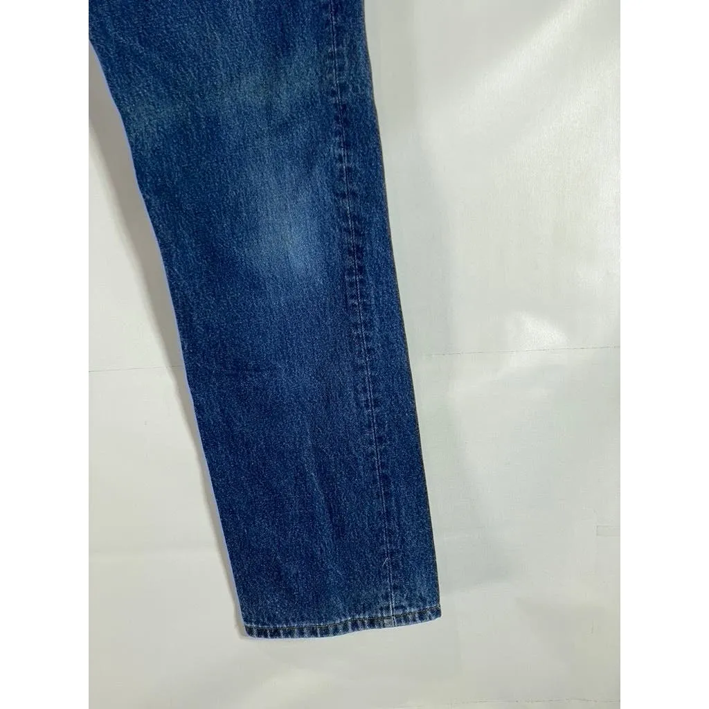 LEVI'S Men's Blue 501 Vintage Straight-Fit Five-Pocket Button-Fly Jeans SZ 31X34