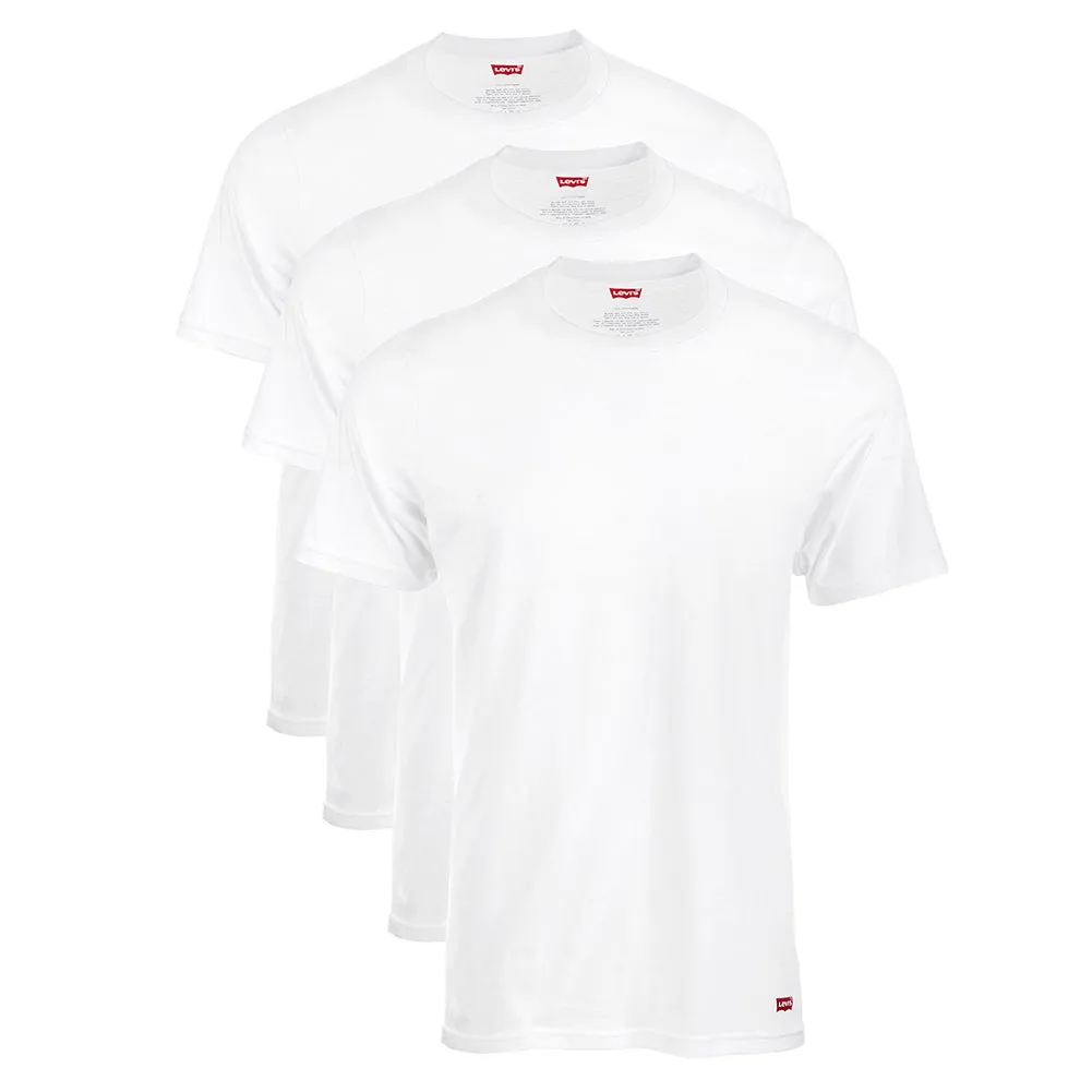 Levi's Men's House Mark 3-Pack Cotton Crewneck T-Shirts