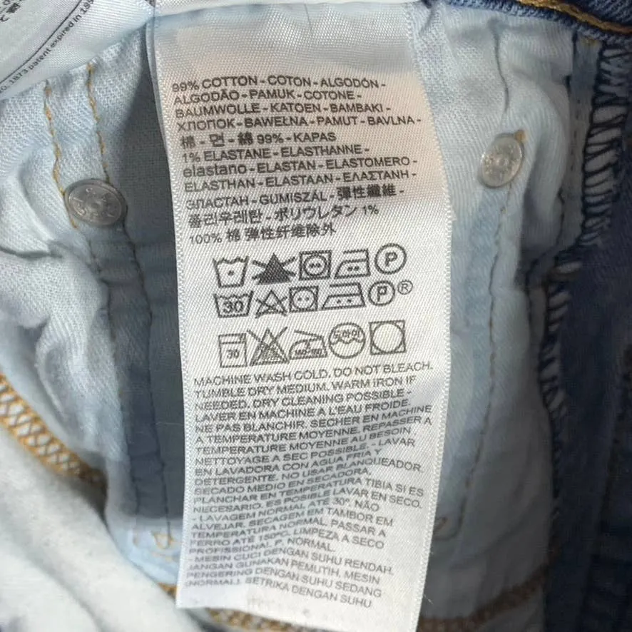 LEVI'S Men's Light Wash 505 Regular-Fit Straight-Leg Denim Jeans SZ 30X30
