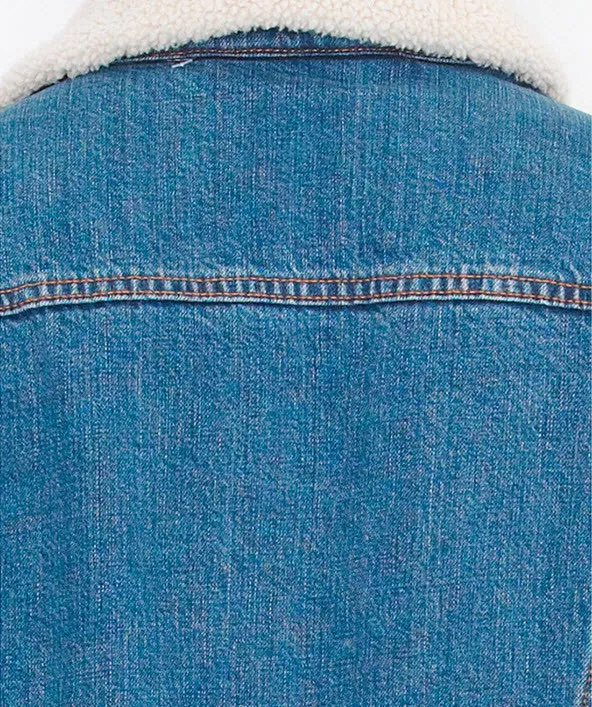 Levi's Sherpa Trucker Jacket Shrunken