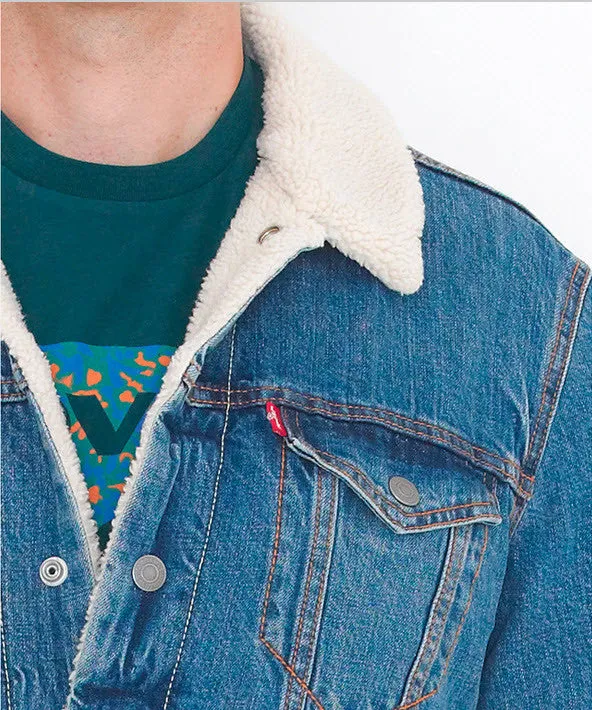 Levi's Sherpa Trucker Jacket Shrunken