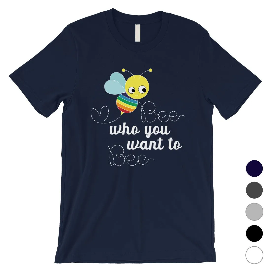 LGBT Bee Who Rainbow Mens Shirt