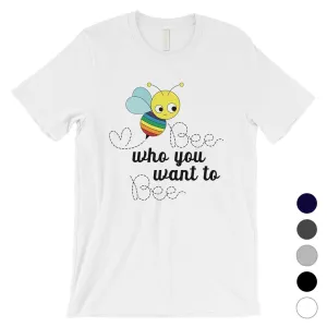 LGBT Bee Who Rainbow Mens Shirt