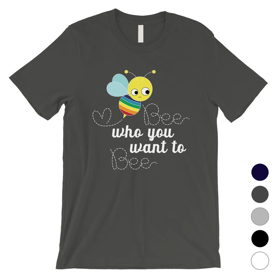 LGBT Bee Who Rainbow Mens Shirt