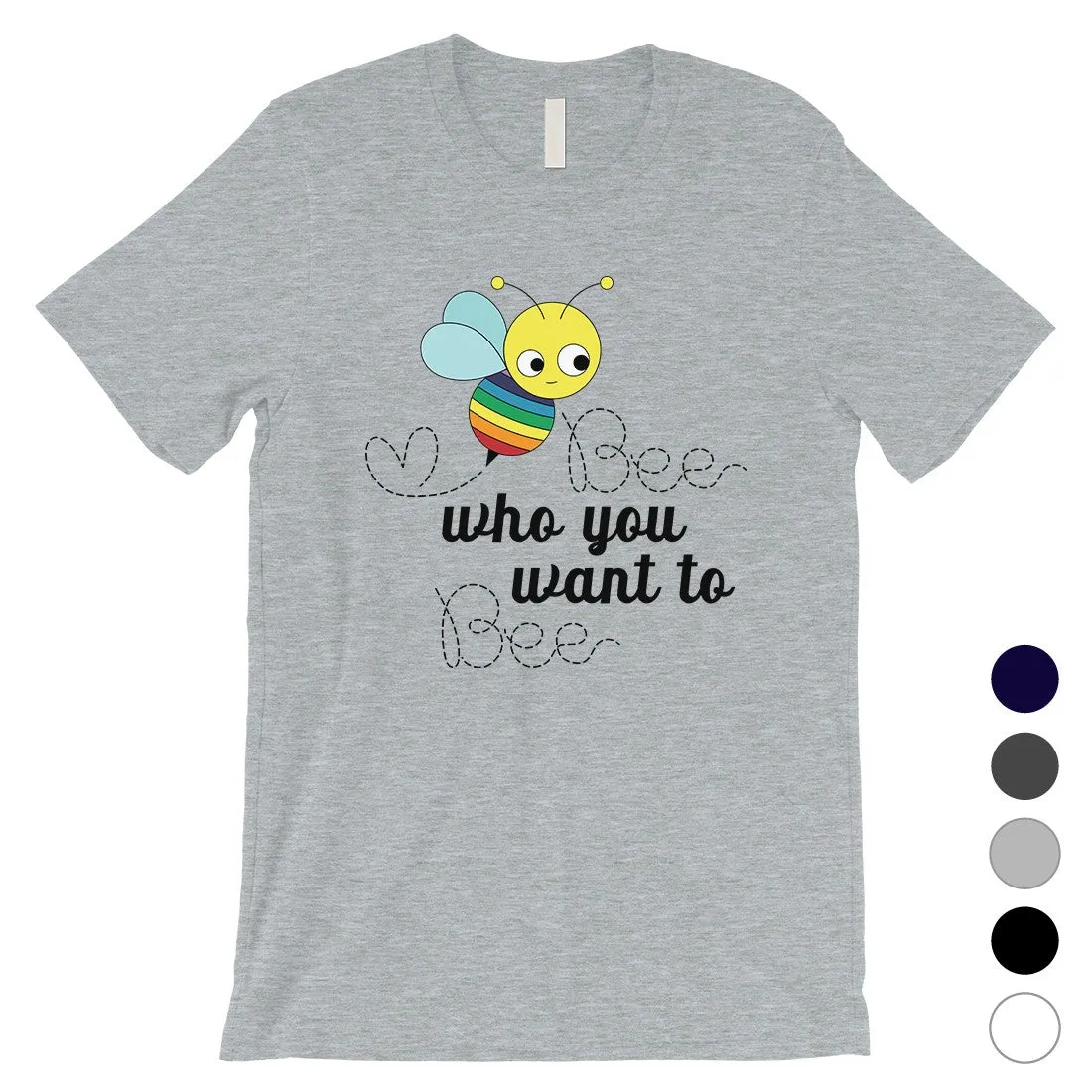 LGBT Bee Who Rainbow Mens Shirt