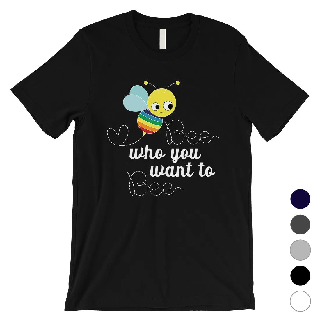 LGBT Bee Who Rainbow Mens Shirt