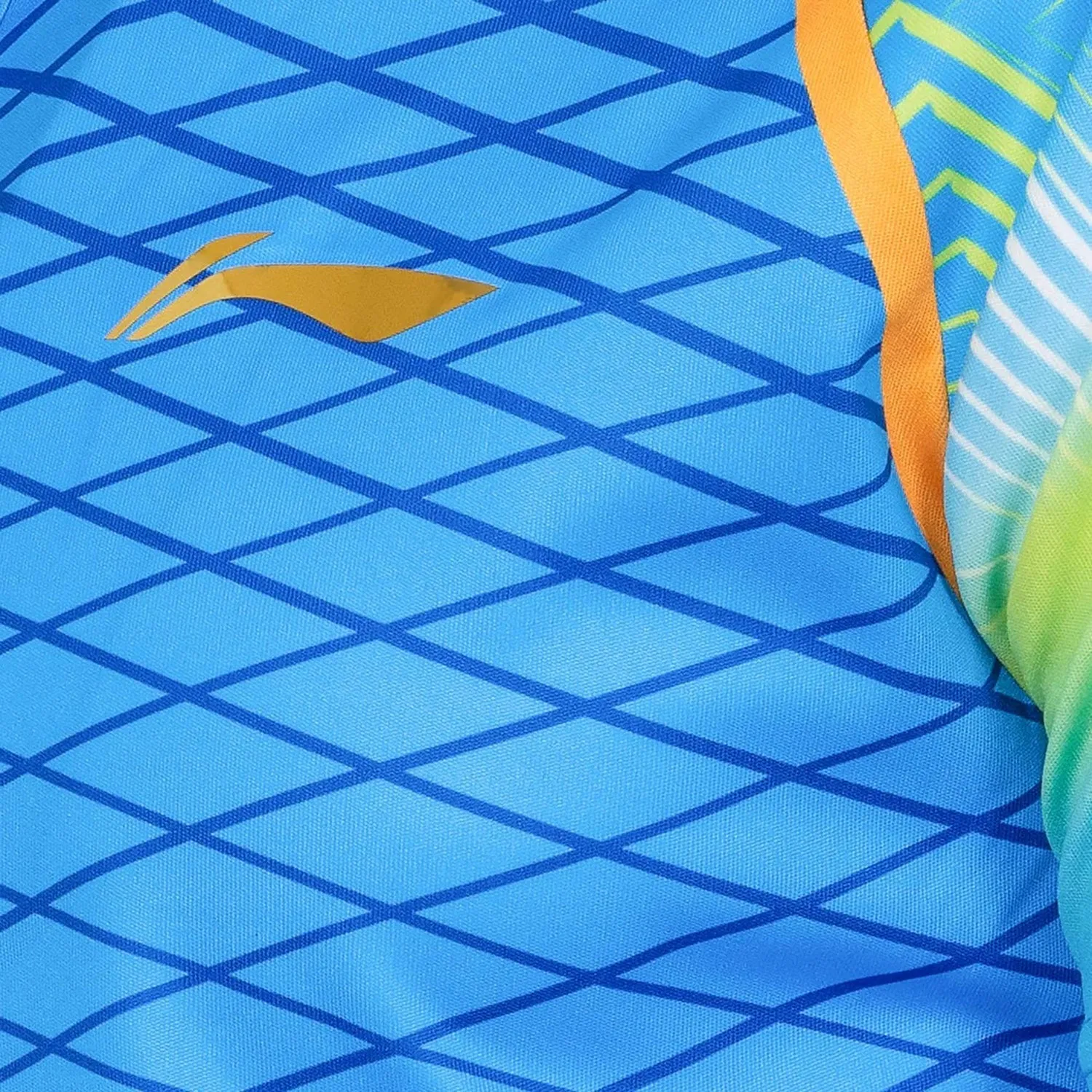 Li-Ning APLR291 Polo Neck Badminton Tshirt, Royal Blue