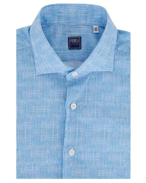 Light Blue Stripe Sean Panamino Dress Shirt