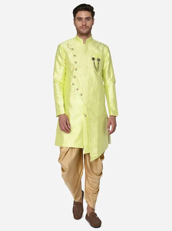 Light Green Semi Indowestern | Azania
