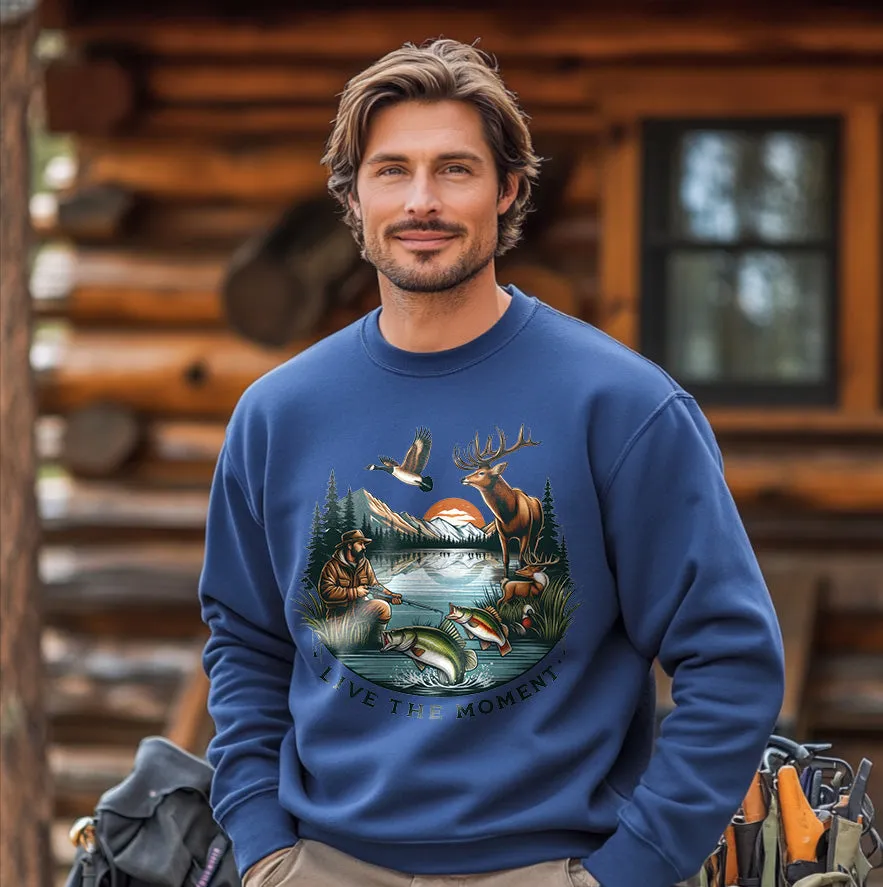 LIVE THE MOMENT For Hunting | Men's Fall Sweatshirt