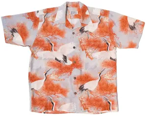 Longevity Fog Gray Hawaiian Shirt