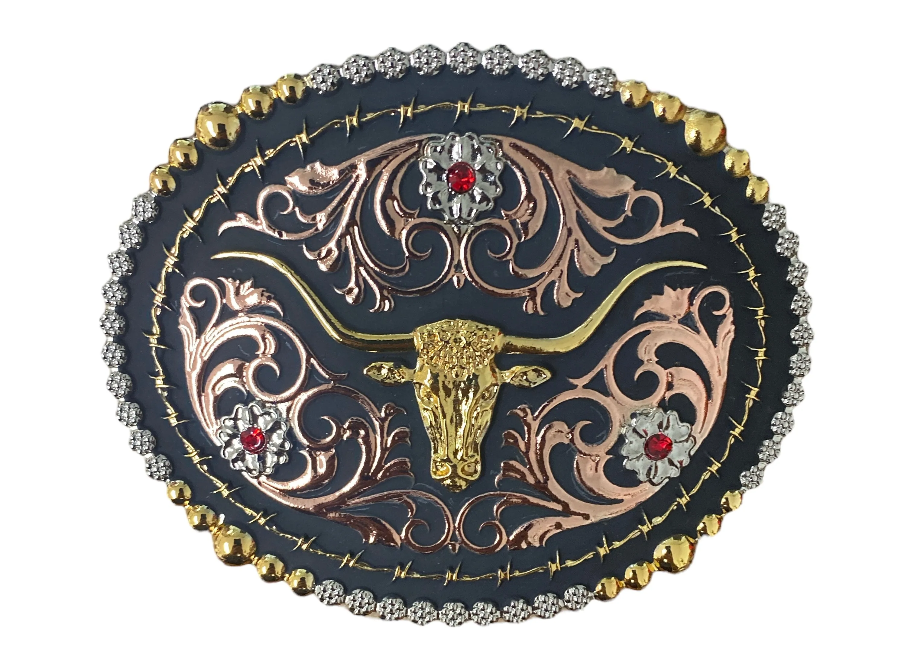 LONGHORN SCROLL BUCKLE
