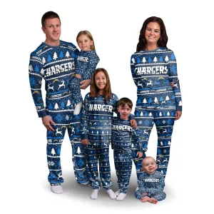 Los Angeles Chargers NFL Family Holiday Pajamas