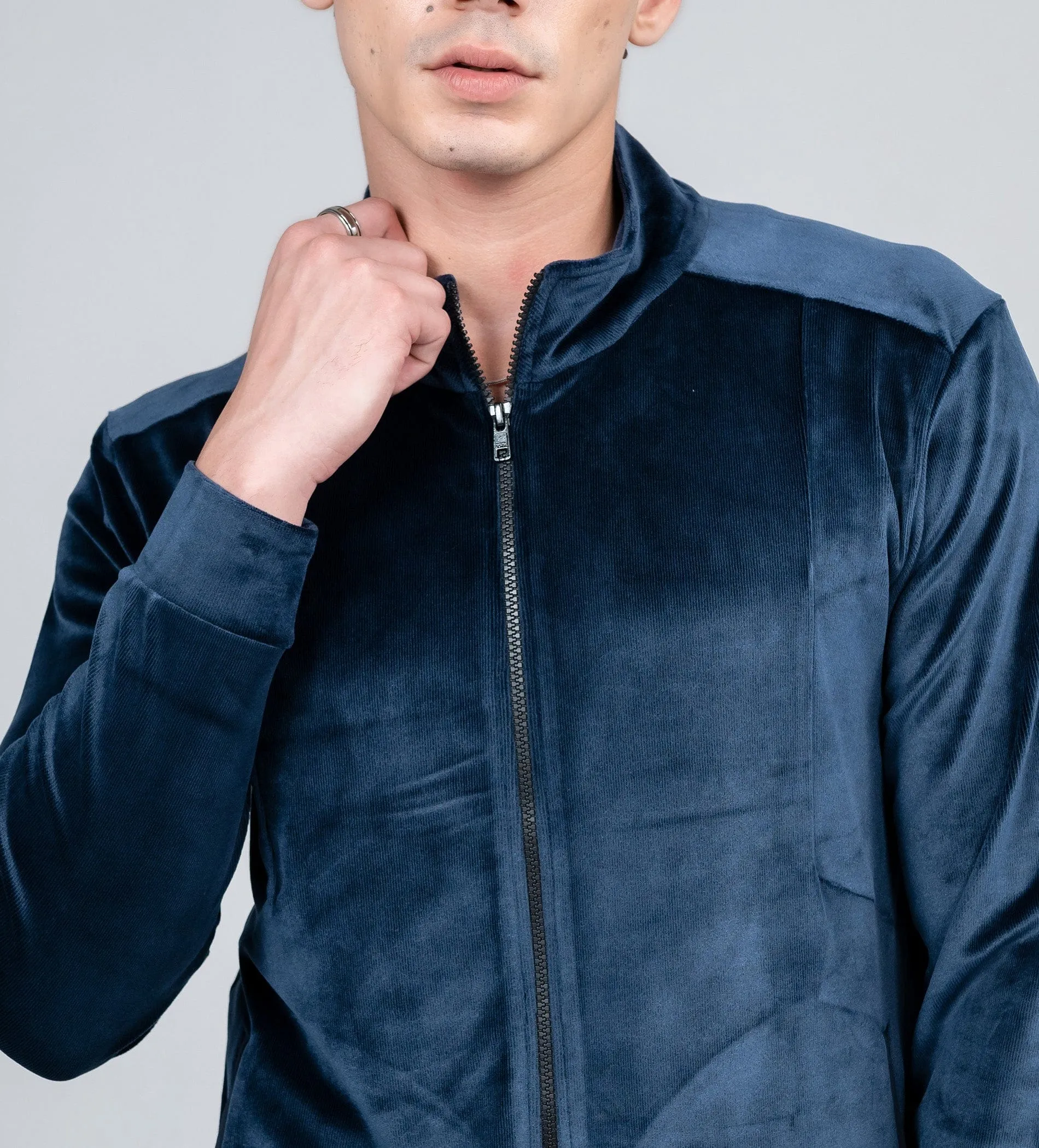Lux Velour Zip Sweatshirt