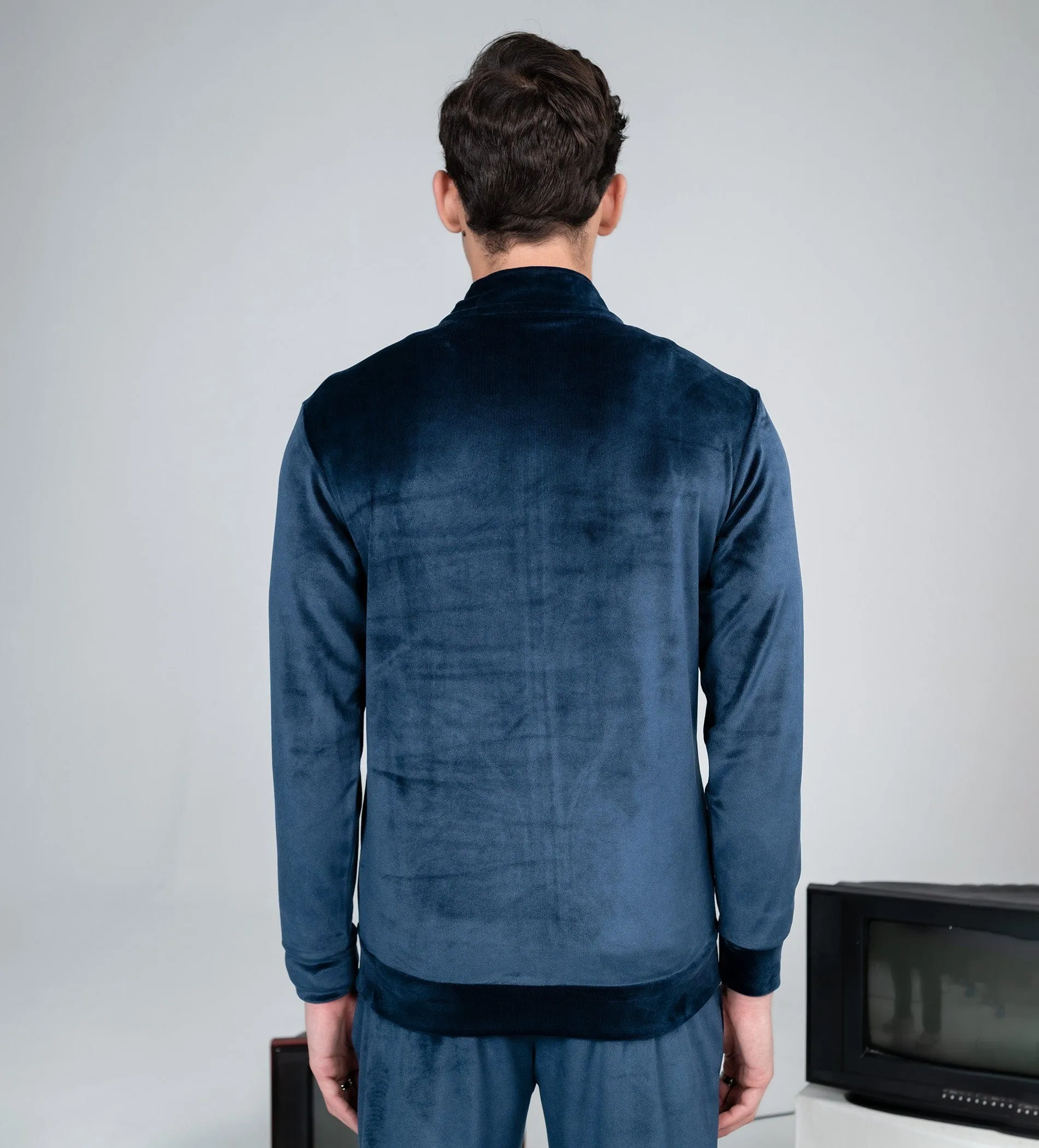 Lux Velour Zip Sweatshirt