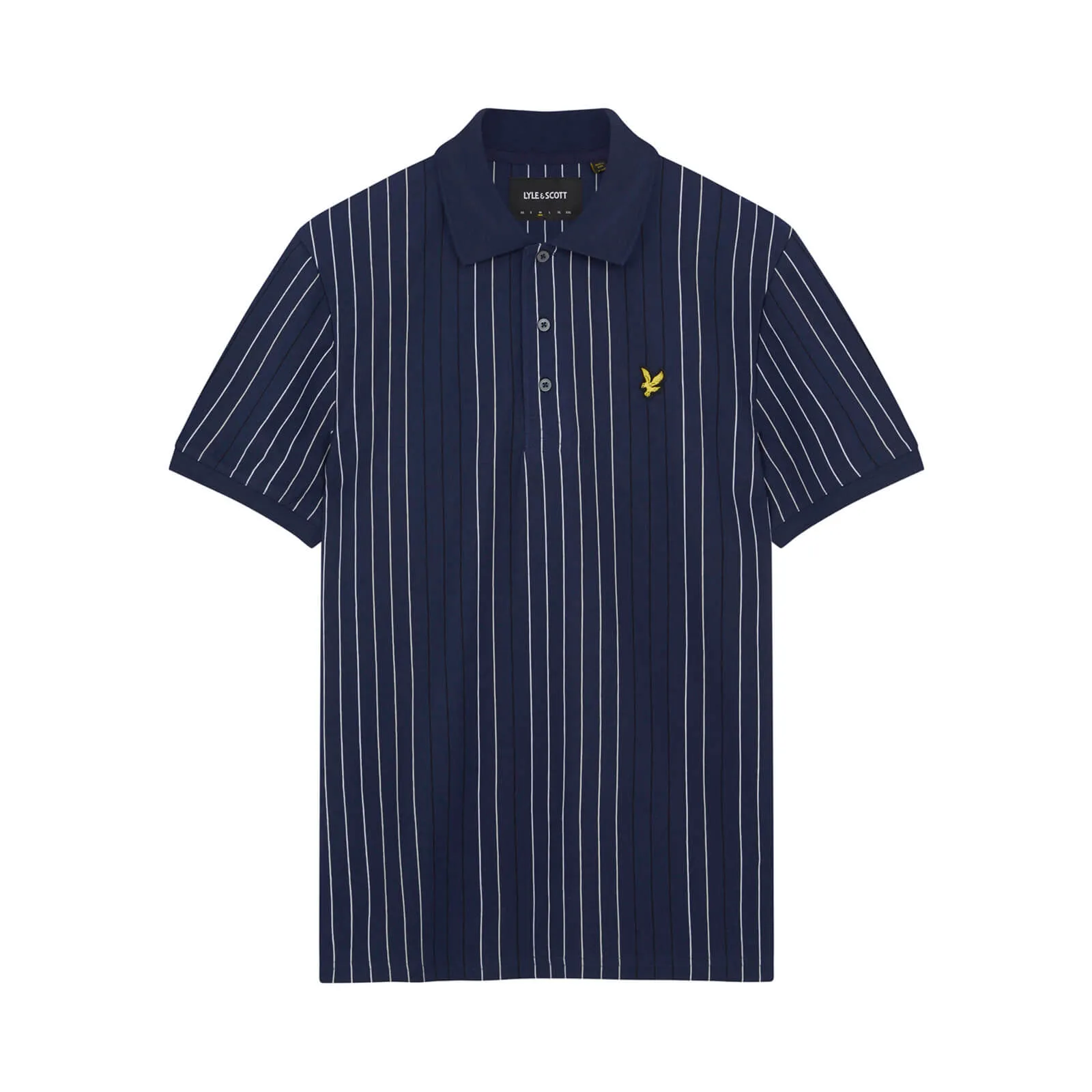 Lyle & Scott Multi Stripe Polo Shirt in Navy
