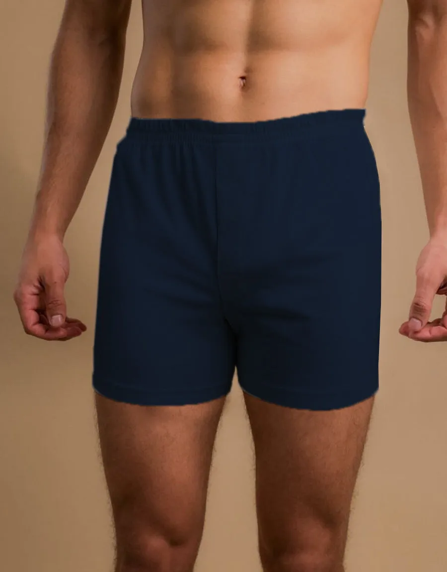 M-17 Men's Essential Boxer Shorts-Navy