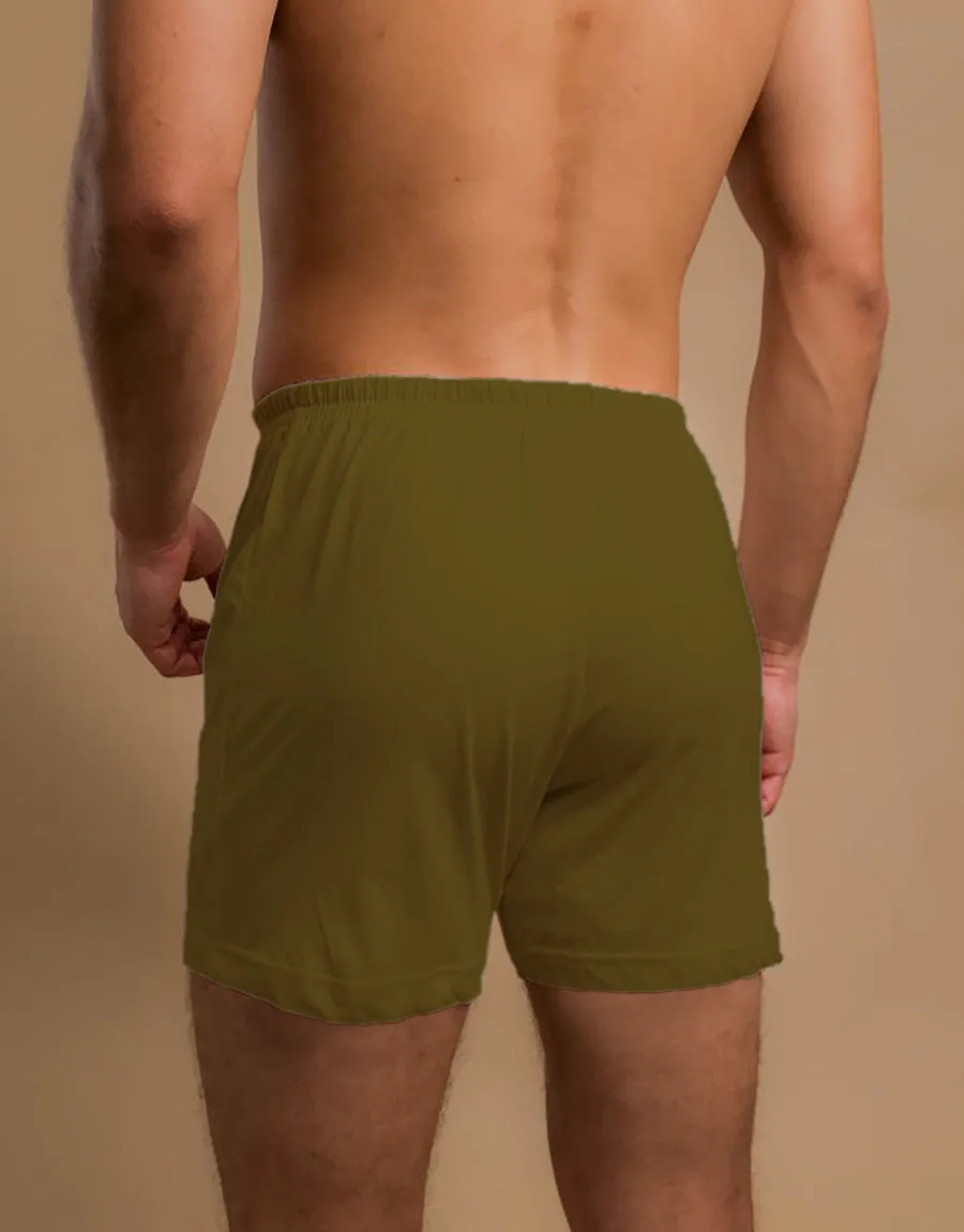 M-17 Men's Essential Boxer Shorts-Olive
