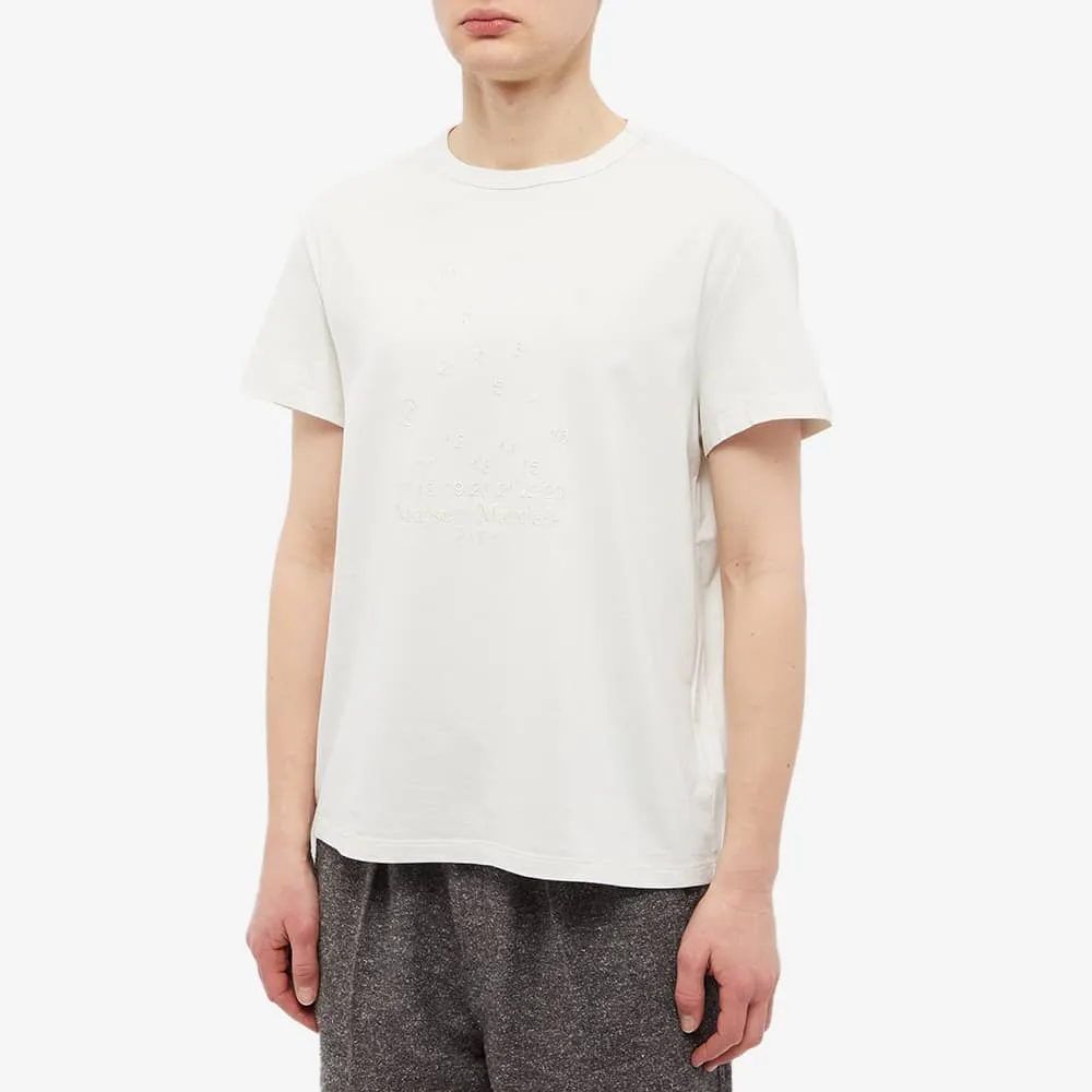 Maison Margiela T-shirt with embroidered logo and numbers