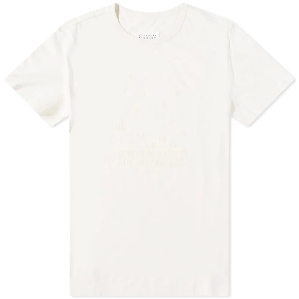 Maison Margiela T-shirt with embroidered logo and numbers