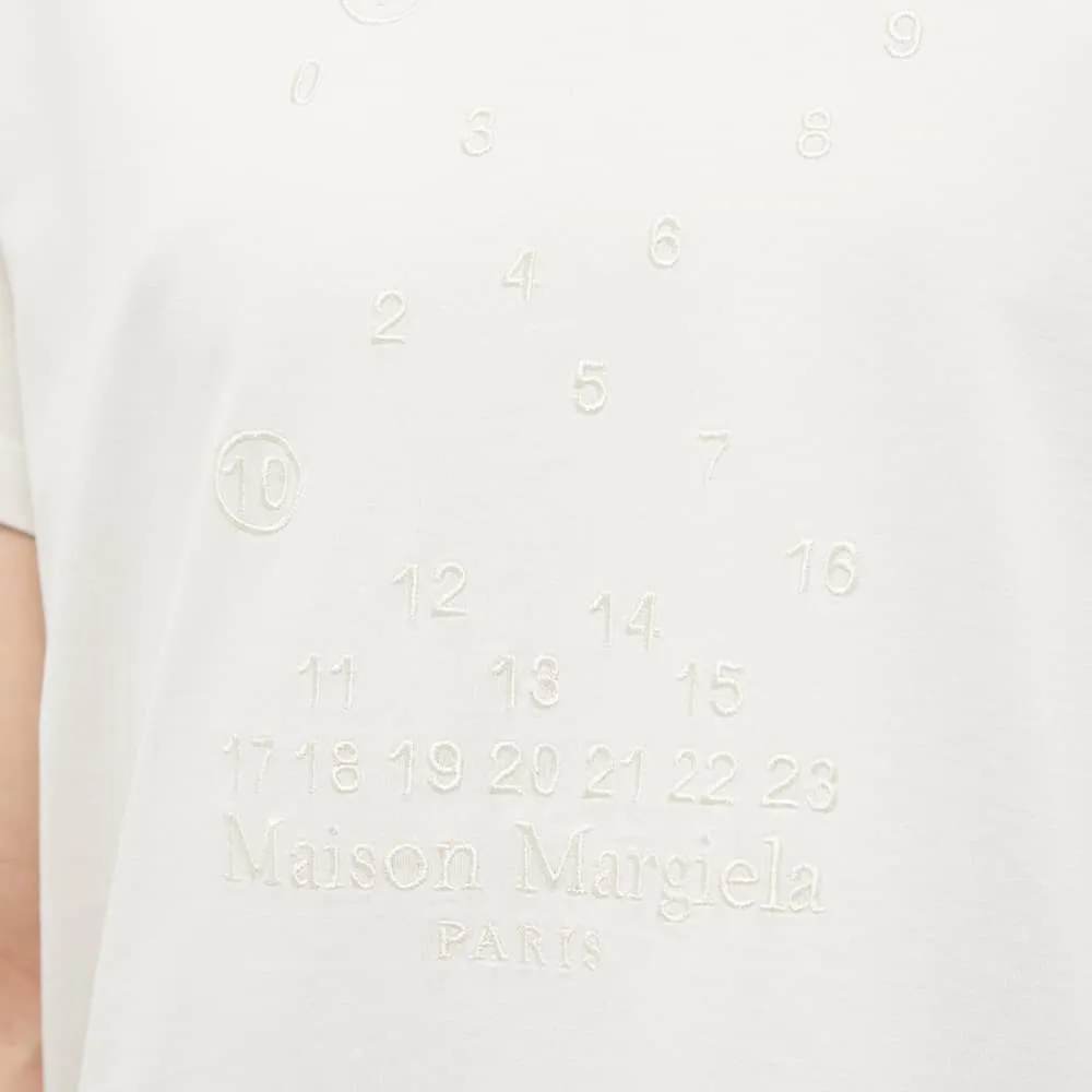 Maison Margiela T-shirt with embroidered logo and numbers