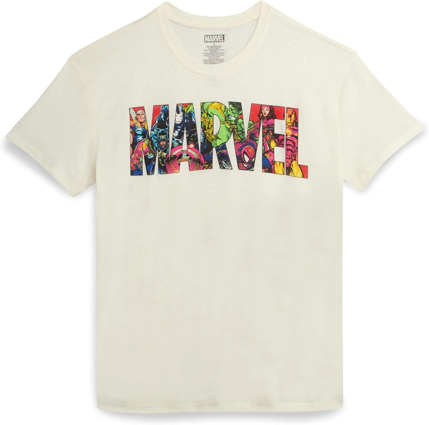 Marvel Mens Graphic T-Shirts - Avengers Spiderman Captain America Short Sleeve Crewneck Graphic Tee Shirt for Men (S-XL)