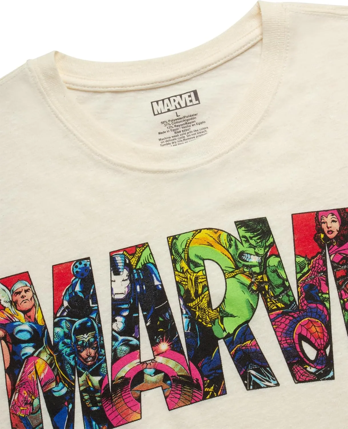 Marvel Mens Graphic T-Shirts - Avengers Spiderman Captain America Short Sleeve Crewneck Graphic Tee Shirt for Men (S-XL)