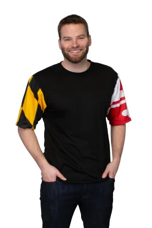 Maryland Flag Men's T-Shirt (Black)