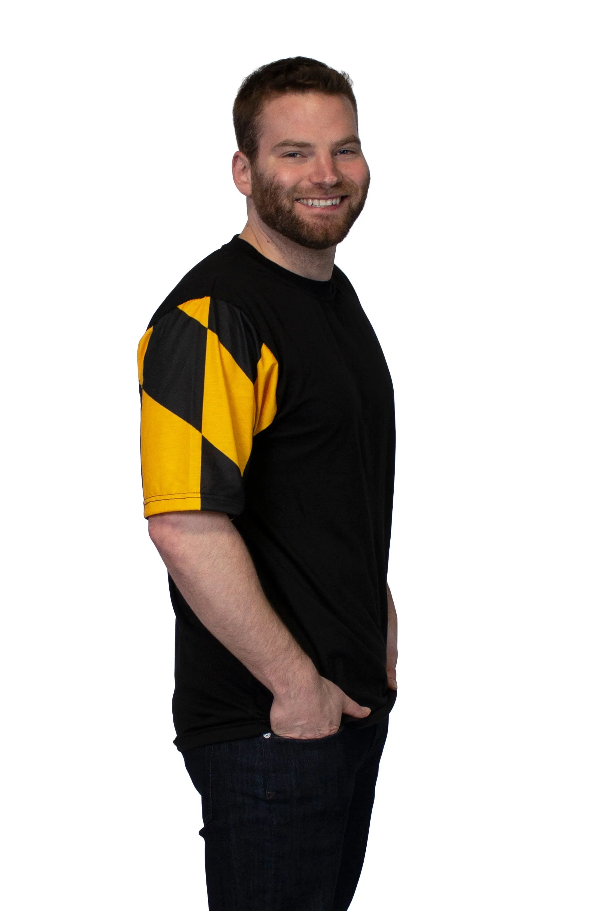 Maryland Flag Men's T-Shirt (Black)