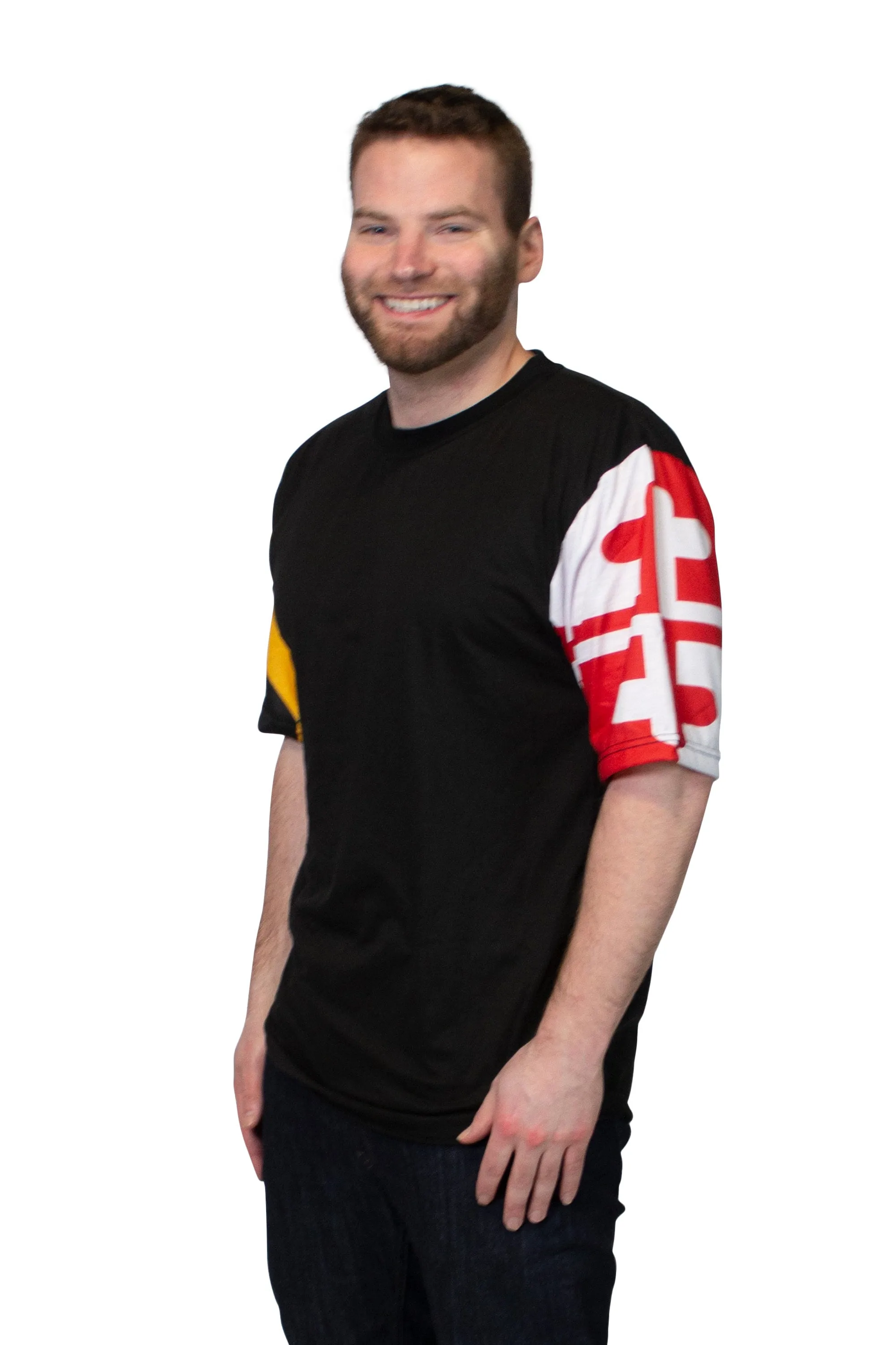 Maryland Flag Men's T-Shirt (Black)