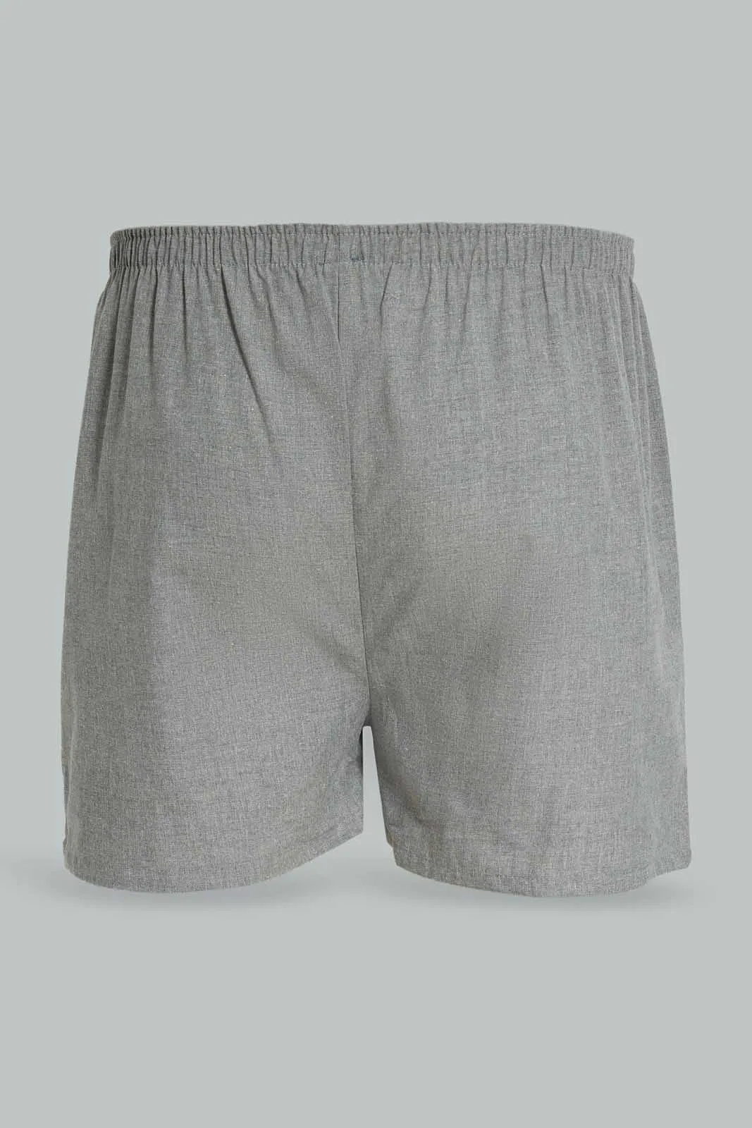 Men Black And Grey Boxer Short Set (2 Piece)