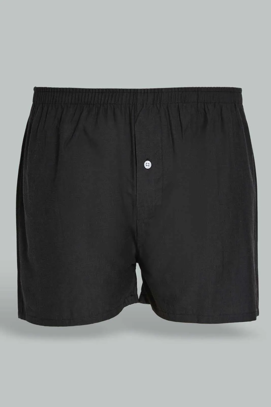 Men Black And Grey Boxer Short Set (2 Piece)