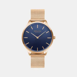 Men Blue Analog Stainless Steel Watch V260GXVLMV