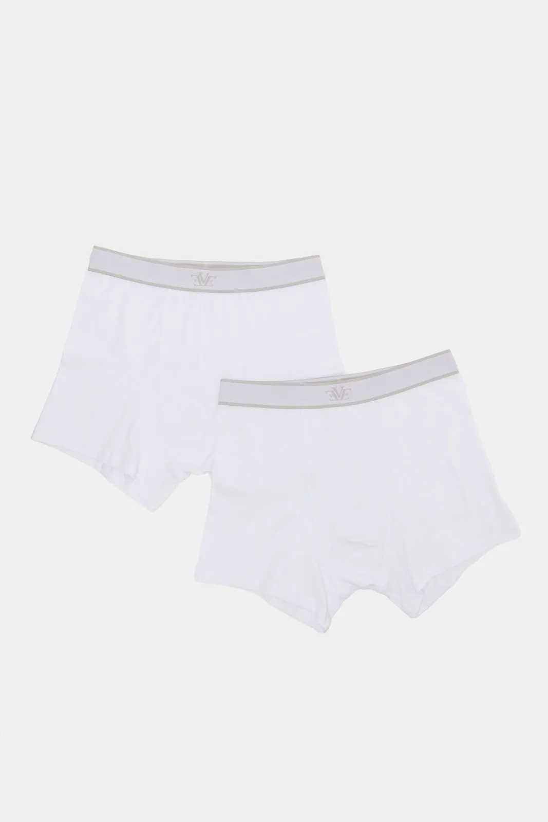 Men White Hipsters Briefs Set (Pack of 2)