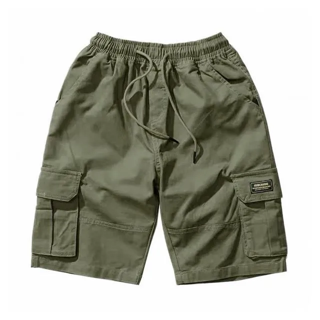 Men's Above Knee Cotton Cargo Shorts