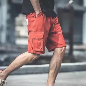 Men's Above Knee Cotton Cargo Shorts