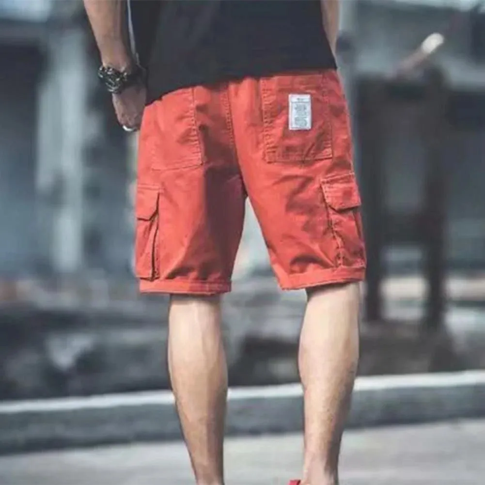 Men's Above Knee Cotton Cargo Shorts