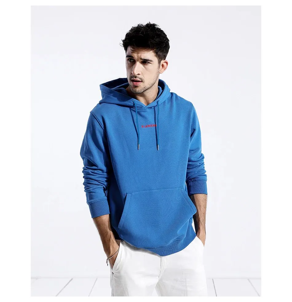 Men's Autumn Casual 100% Cotton Hoodie | Men's Hooded Sweatshirt
