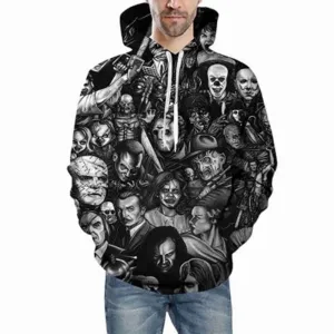 Men's Autumn Casual Printed Hoodie