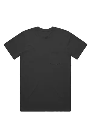Men's Basic Black Classic Pocket Tee