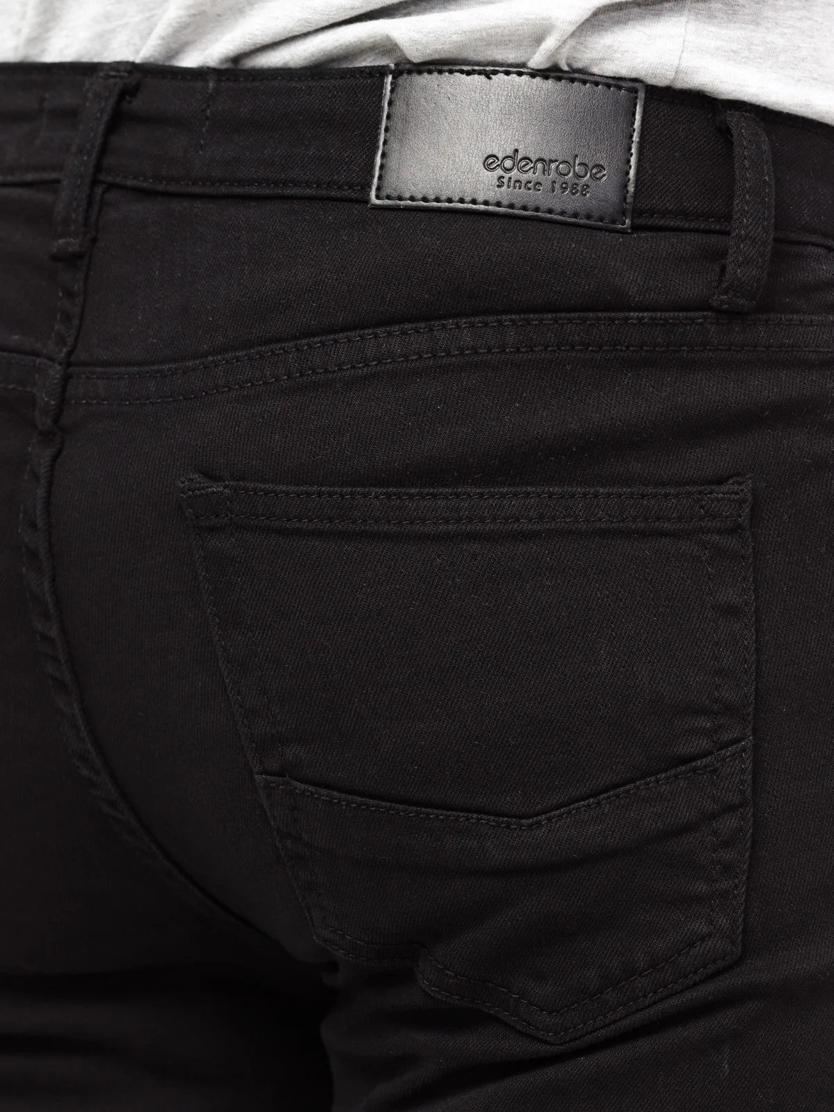 Men's Black Jeans - EMBPD23-003