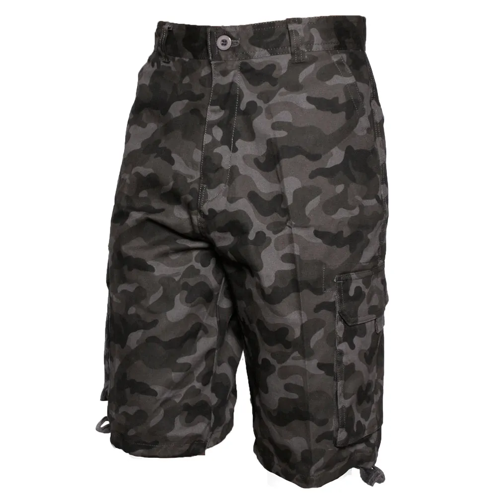 Men's Cargo Camo Shorts Color Cotton Pocket Relaxed Fit Original Deluxe