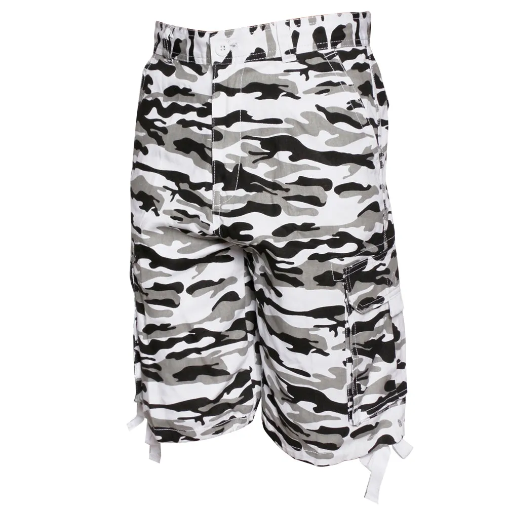 Men's Cargo Camo Shorts Color Cotton Pocket Relaxed Fit Original Deluxe