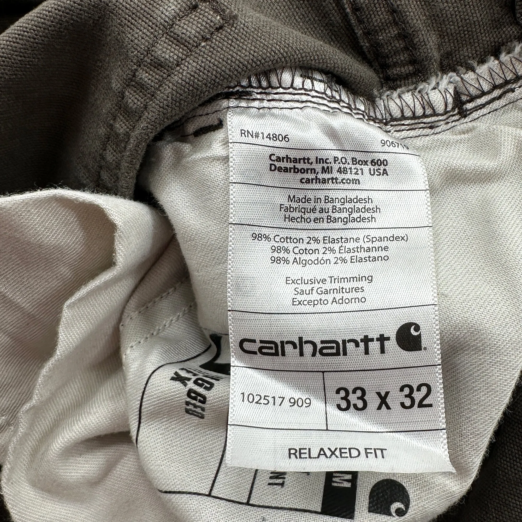 Men's Carhartt Relaxed Fit Work Pants - Measures 31x30