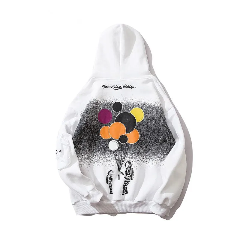 Men's Casual Fleece Hooded Sweatshirt "Balloon"