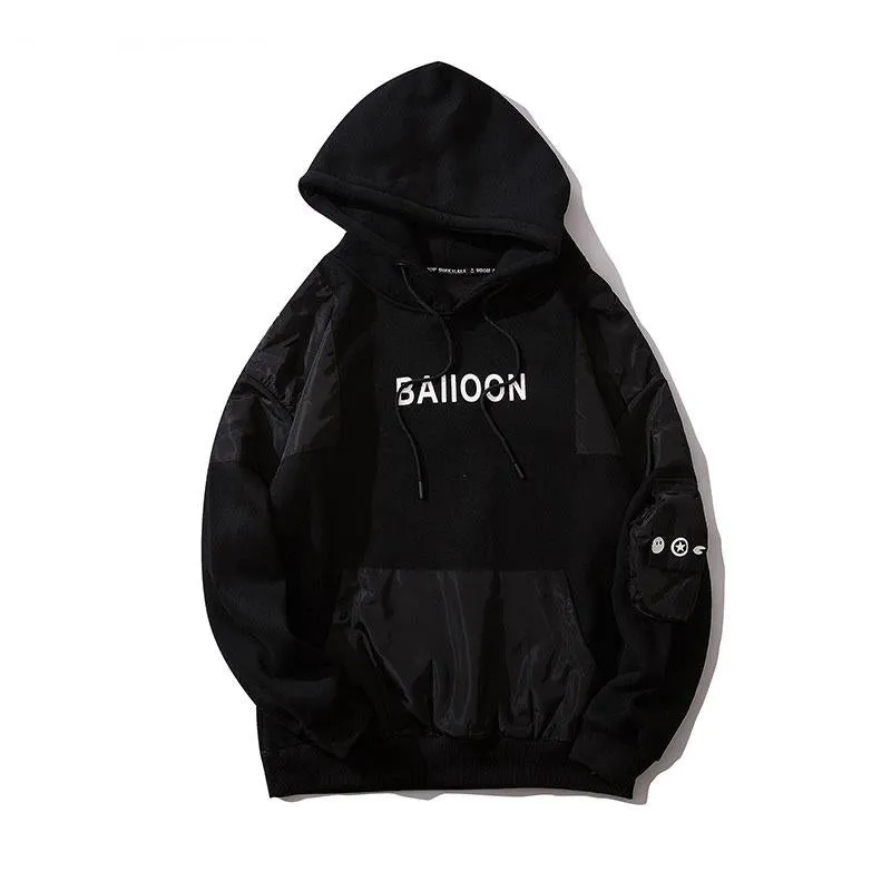 Men's Casual Fleece Hooded Sweatshirt "Balloon"
