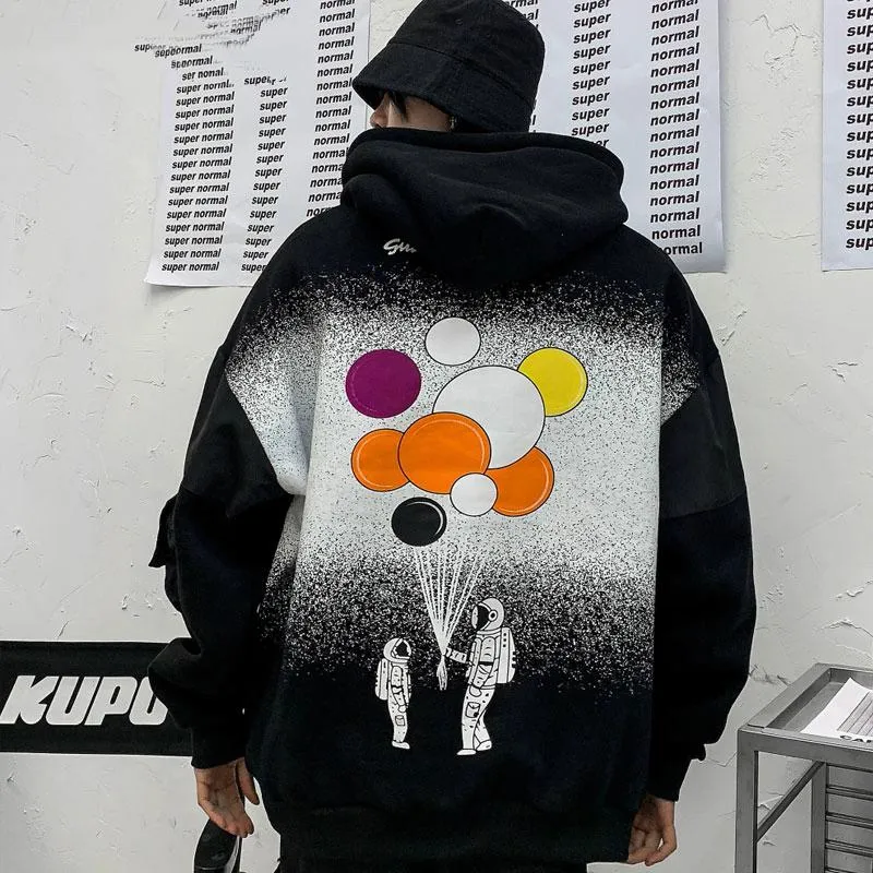 Men's Casual Fleece Hooded Sweatshirt "Balloon"