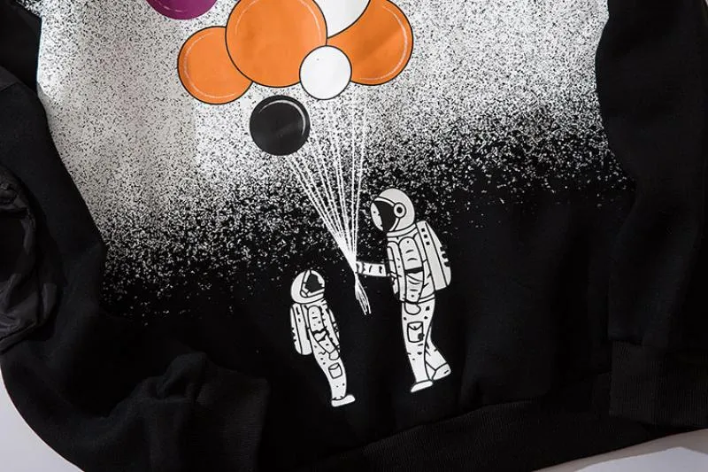 Men's Casual Fleece Hooded Sweatshirt "Balloon"